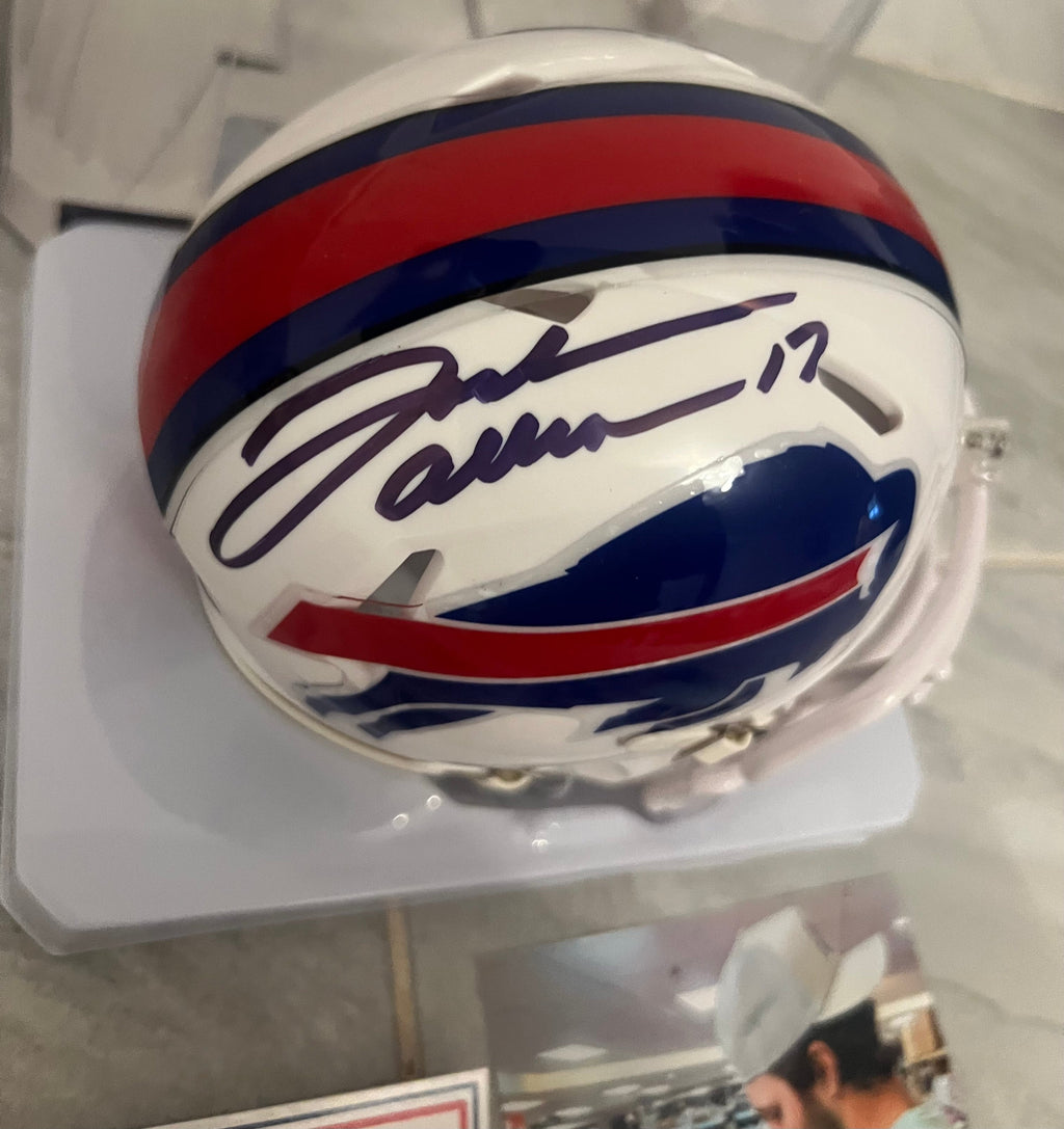 Josh Allen Autographed Buffalo Bills Mini Helmet with COA & product image 2