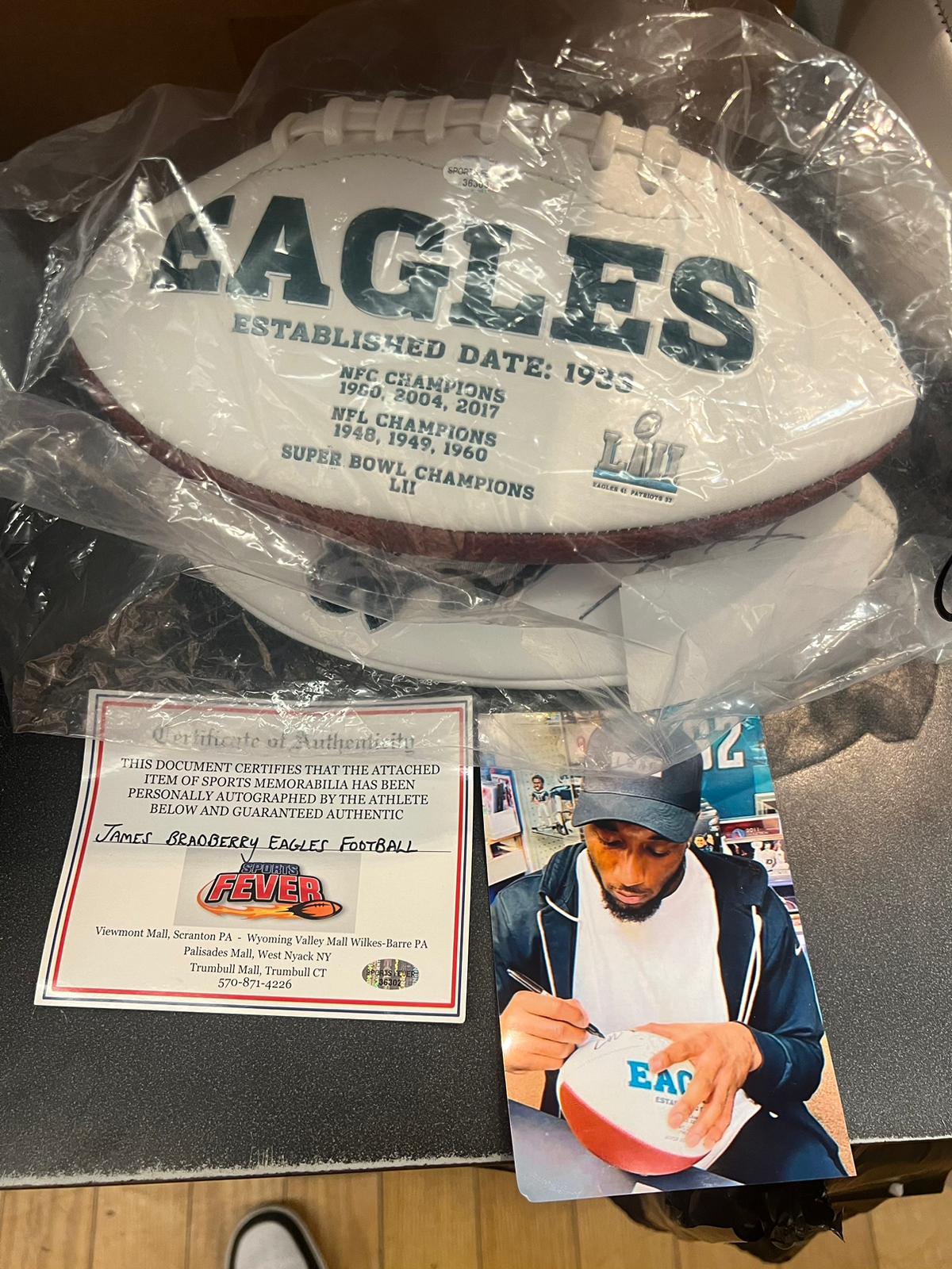 Garrett Wilson New York Jets Autographed Football with COA product image 3