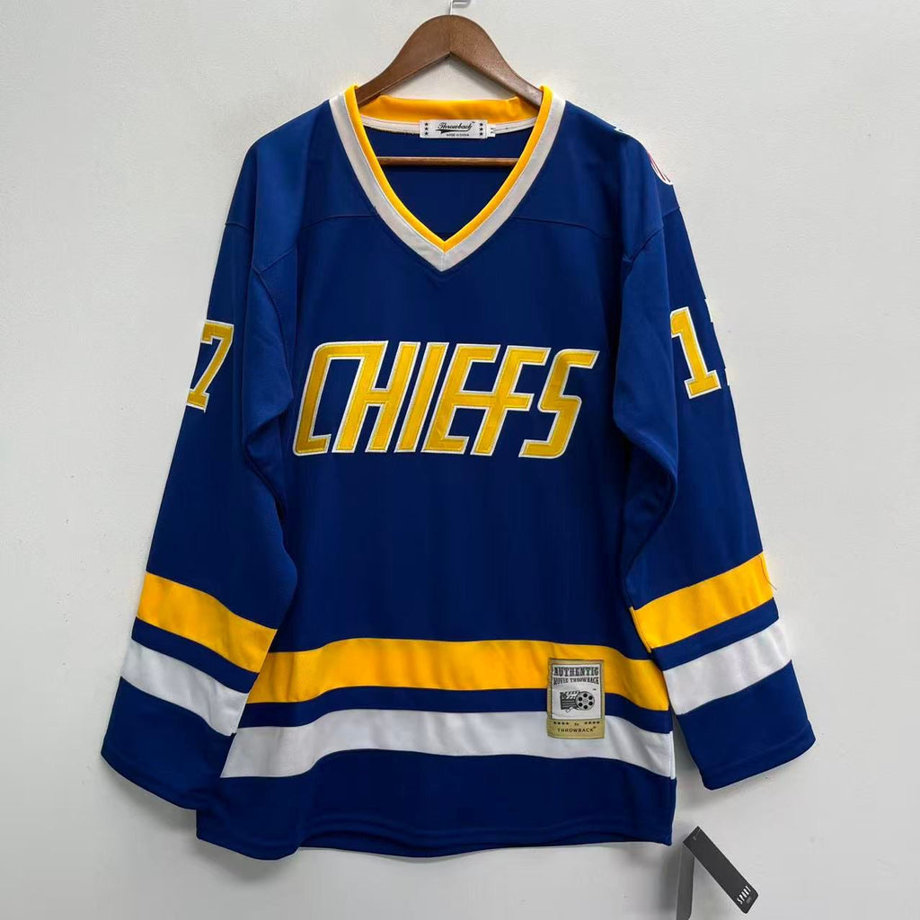 Steve Hanson #17 Charlestown Chiefs Slapshot 1977 Movie blue product image 2