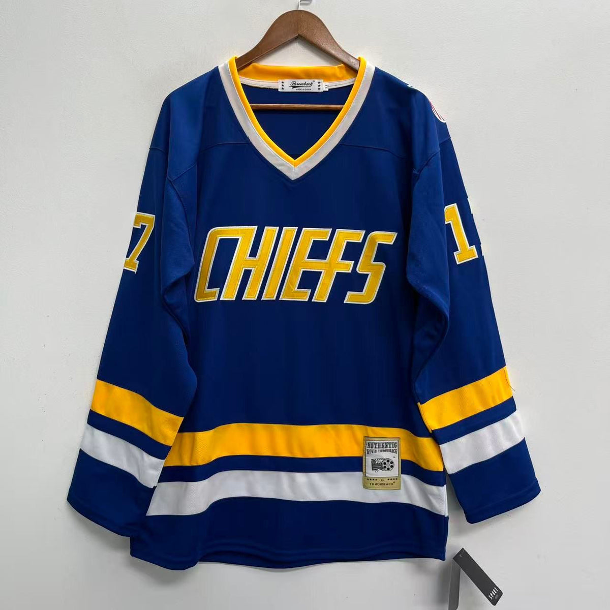 Steve Hanson #17 Charlestown Chiefs Slapshot 1977 Movie blue product image 2