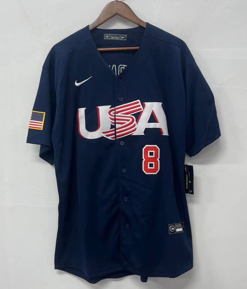 Trea Turner Team USA Baseball Jersey Nike blue product image 3
