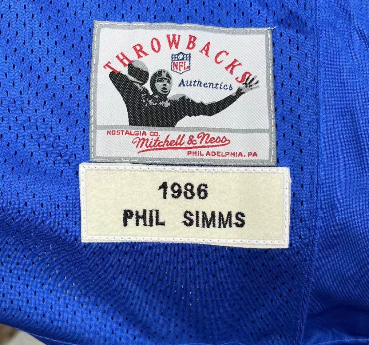 Phil Simms 1986 New York Giants Official NFL Mitchell & product image 3