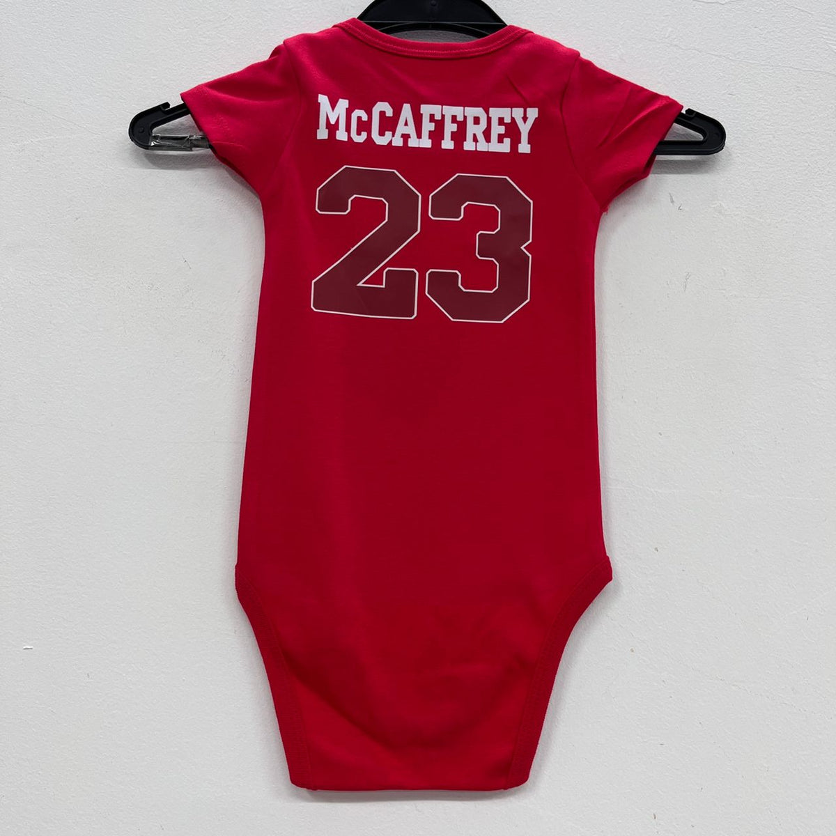Christian McCaffrey San Francisco 49ers baby onesie creeper product image 1