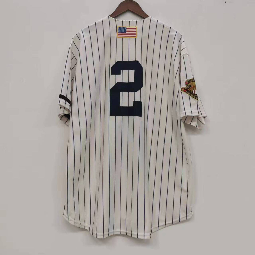Derek Jeter New York Yankees Jersey white no name Mitchell product image 1