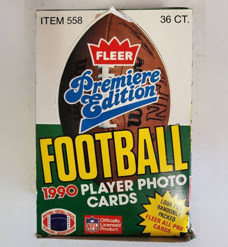 1990 Fleer Football wax box 36 packs product image 1