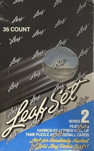 1991 Leaf baseball Series 2 wax box 36 packs product image 1