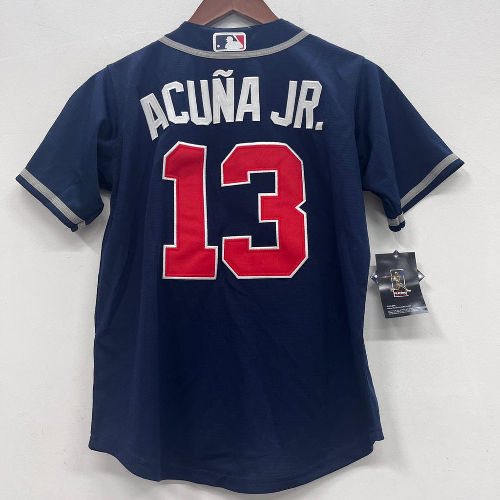 Ronald Acuña Jr. YOUTH Atlanta Braves jersey blue product image 1