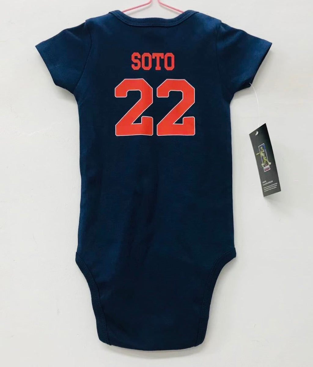 Juan Soto New York Mets baby onesie creeper snap suit b/t product image 1