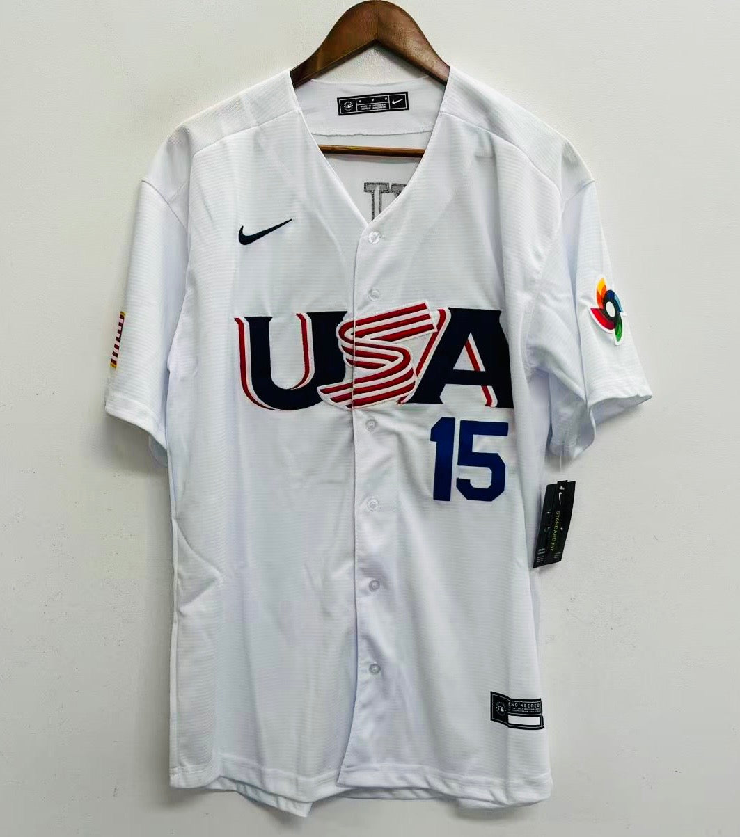 Bobby Witt Jr. Team USA Baseball Jersey Nike white product image 2