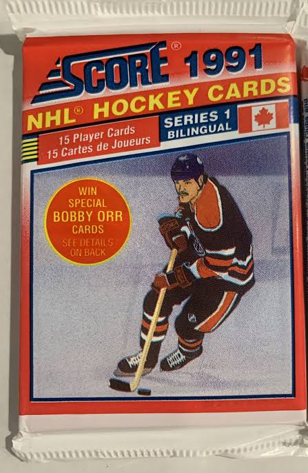 1991 Score NHL Hockey wax box 36 packs product image 2