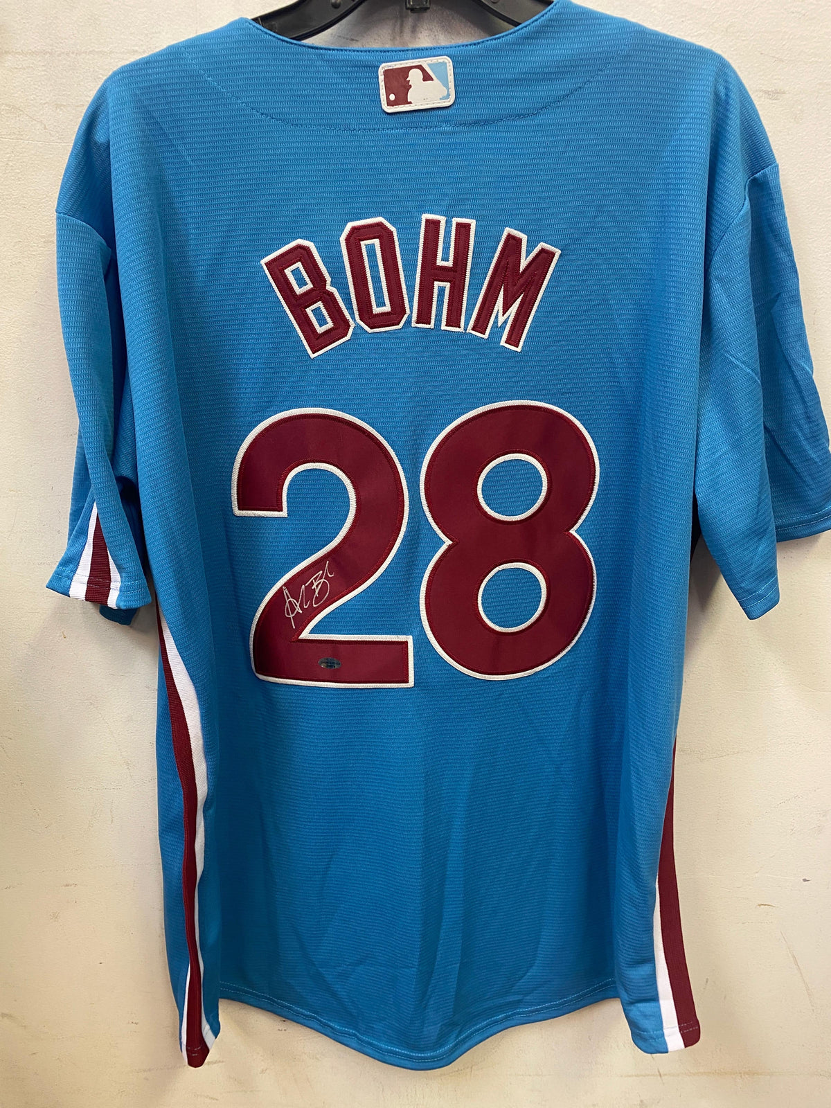 Alec Bohm Philadelphia Phillies autographed jersey COA product image 1