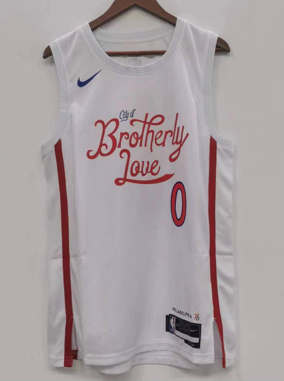 Tyrese Maxey Philadelphia 76ers Official NBA Jersey White product image 2