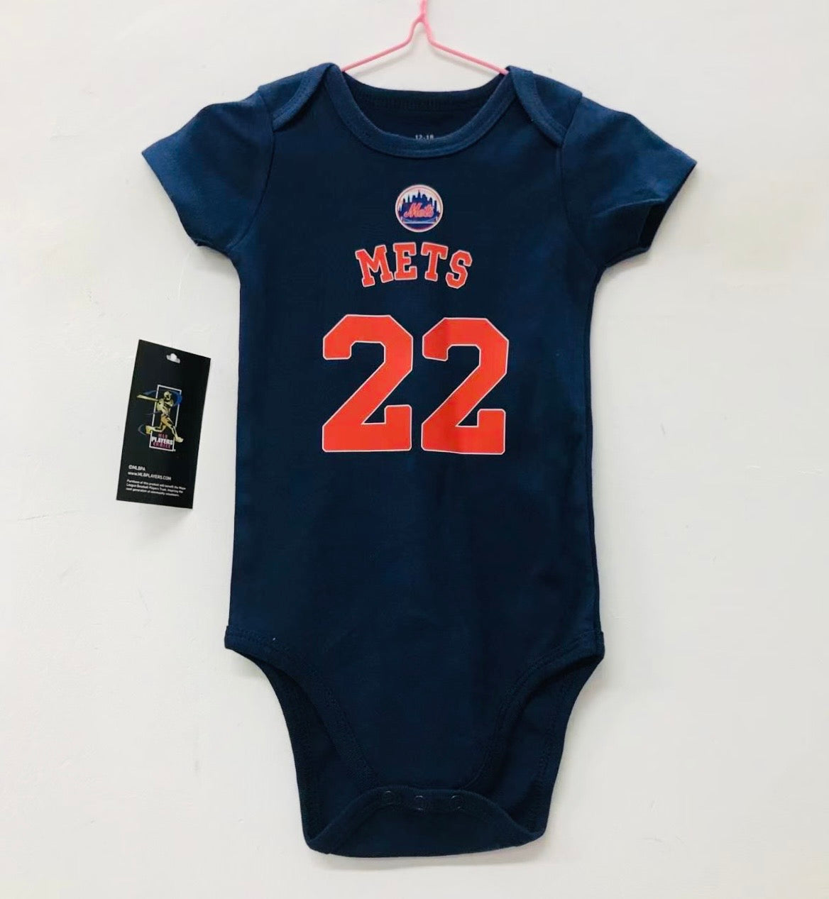 Juan Soto New York Mets baby onesie creeper snap suit b/t product image 2