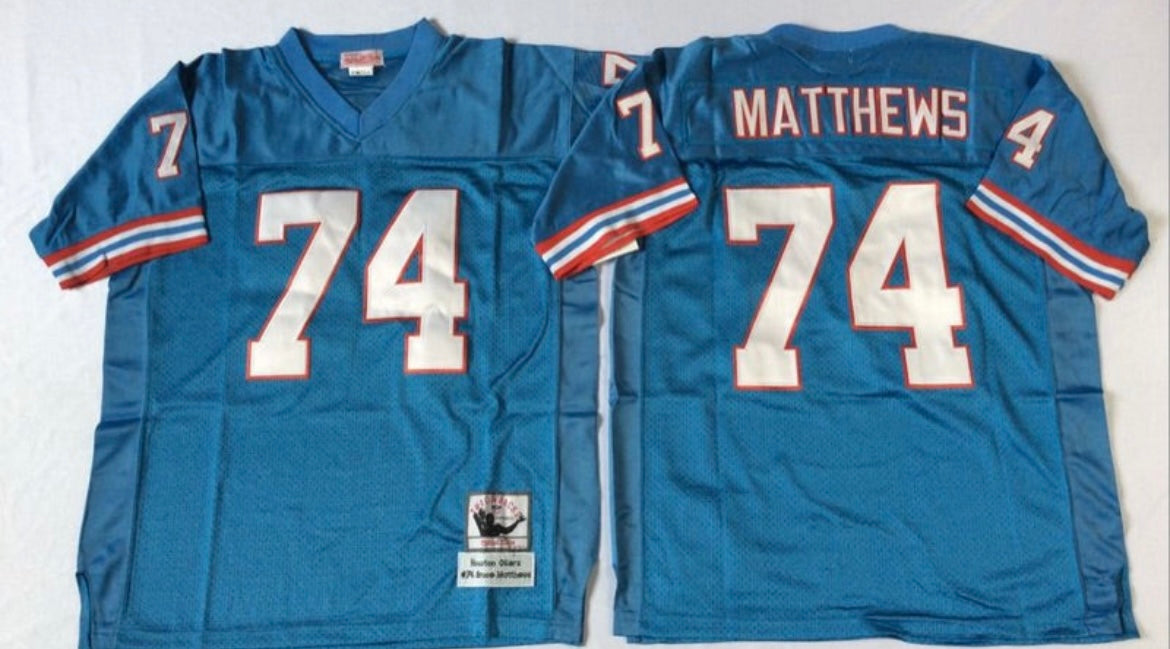 Bruce Matthews Houston Oilers Mitchell & Ness Jersey product image 1