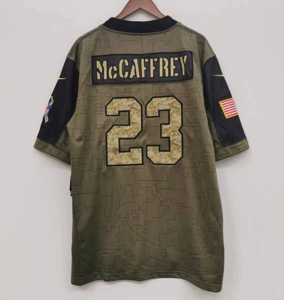 Christian McCaffrey San Francisco 49ers military salute to product image 1