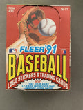 1991 Fleer baseball wax box 36 packs product image 1