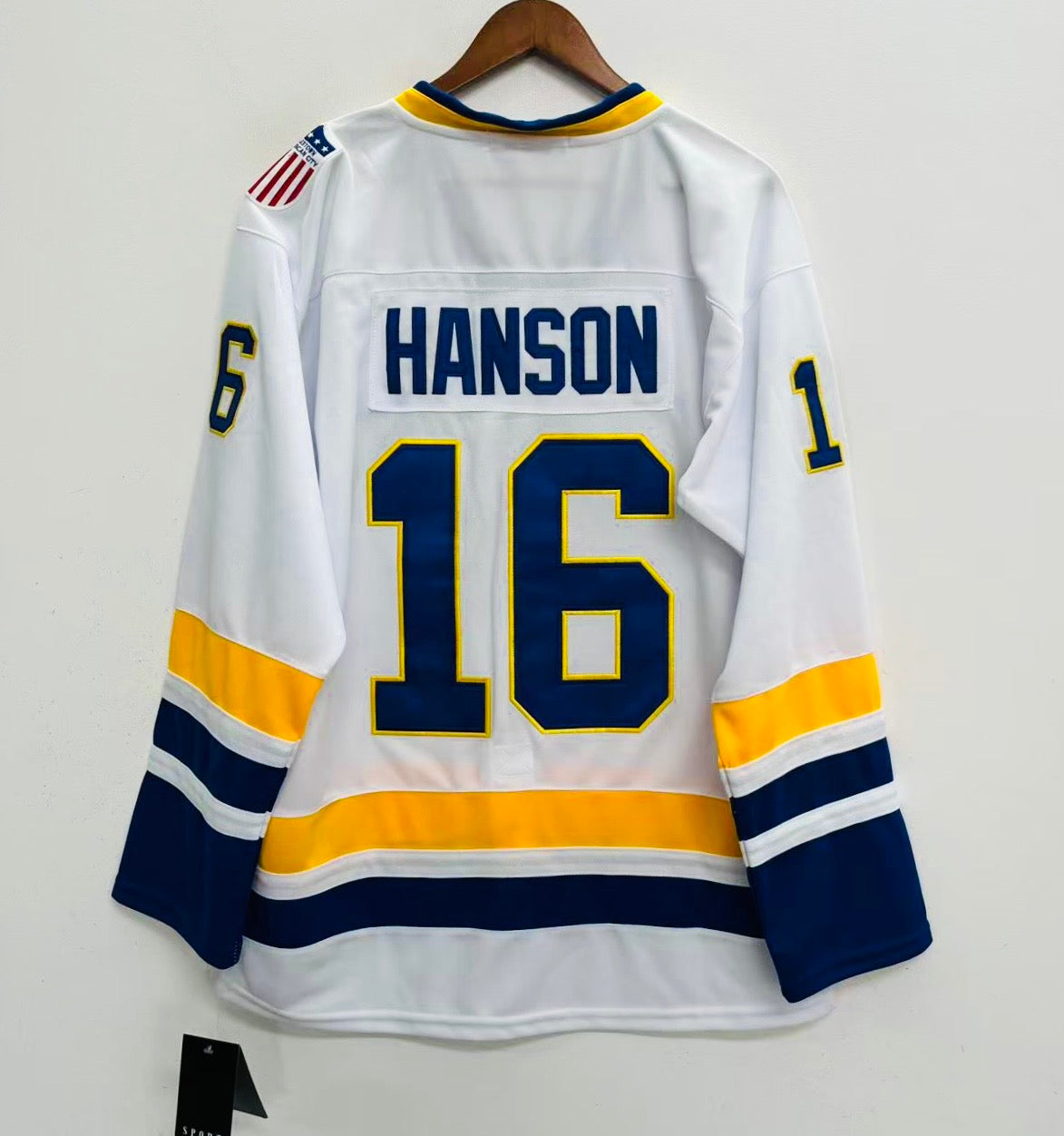 Jack Hanson #16 Charlestown Chiefs Slapshot 1977 Movie white product image 1