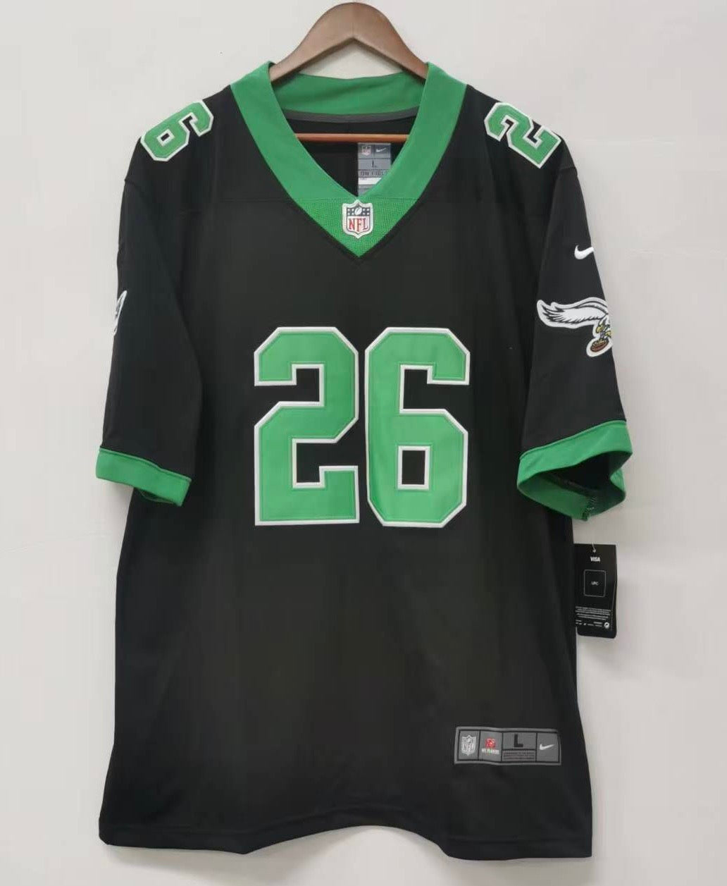 Saquon Barkley Philadelphia Eagles Jersey black throwback product image 2