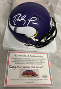 Randy Moss Autographed Minnesota Vikings Mini Helmet with product image 1