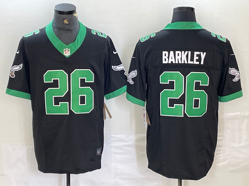 Saquon Barkley Philadelphia Eagles Jersey black throwback product image 1