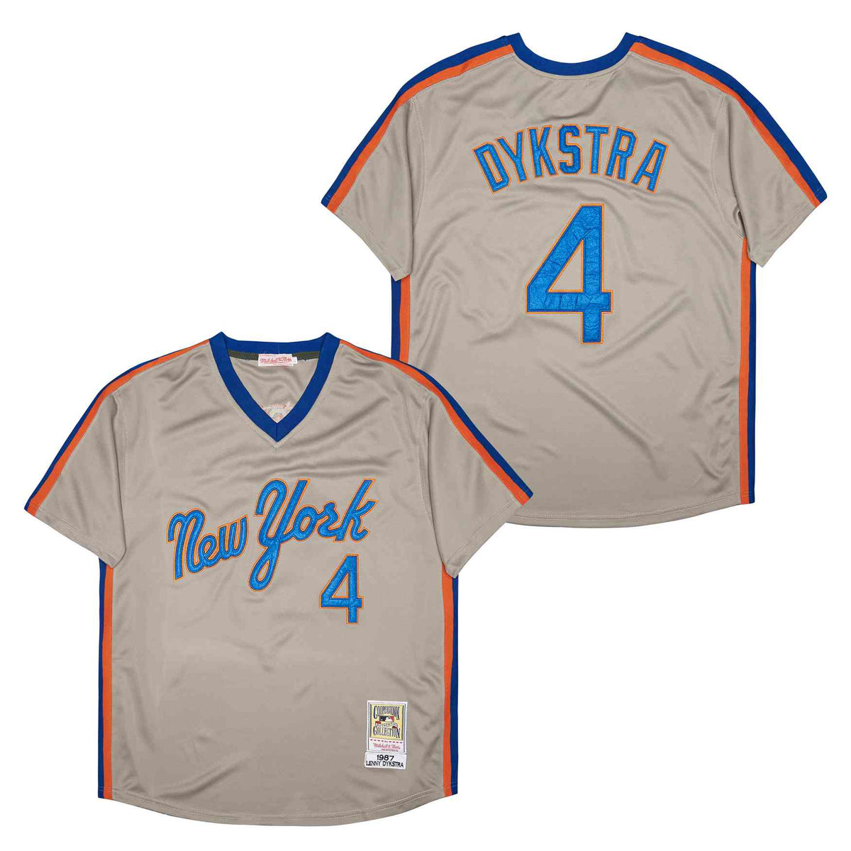Len Lenny Dykstra New York Mets Jersey Mitchell & Ness gray product image 1