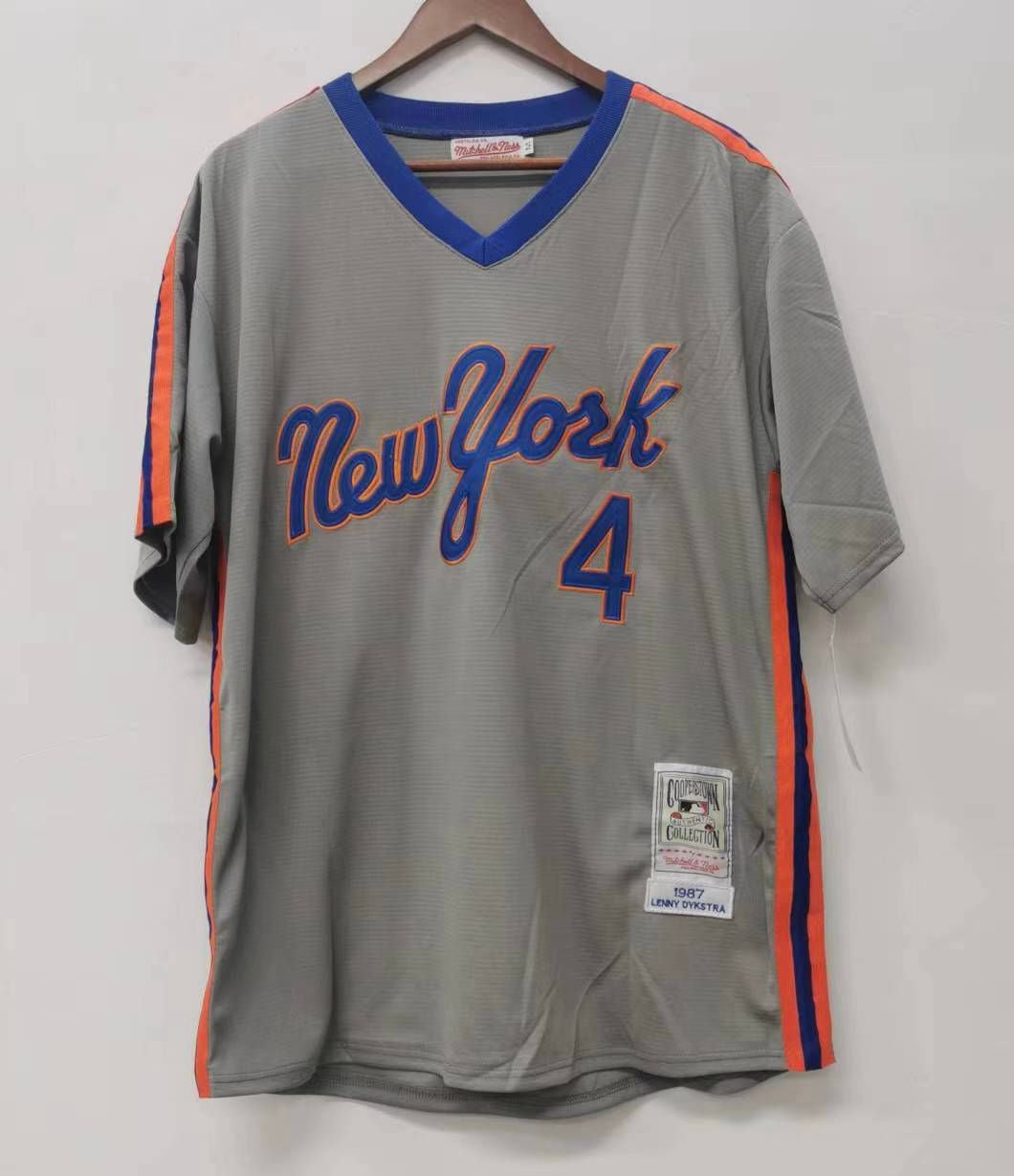 Len Lenny Dykstra New York Mets Jersey Mitchell & Ness gray product image 2