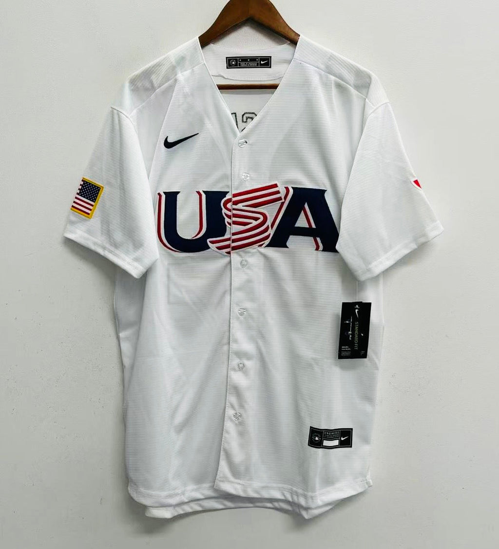 Clayton Kershaw Team USA Baseball Jersey Nike white product image 3