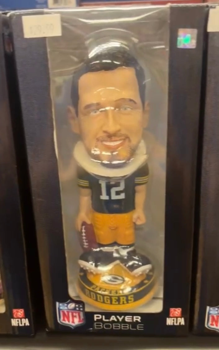 Aaron Rodgers Green Bay Packers Bobblehead Forever product image 1