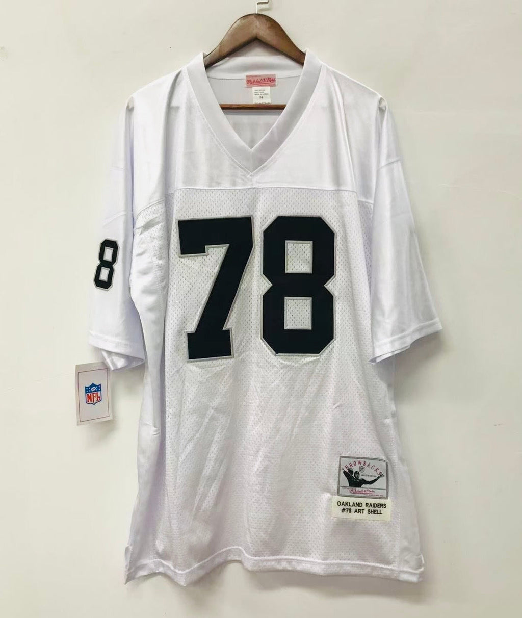 Art Shell Oakland Raiders NFL Mitchell & Ness Jersey white product image 3