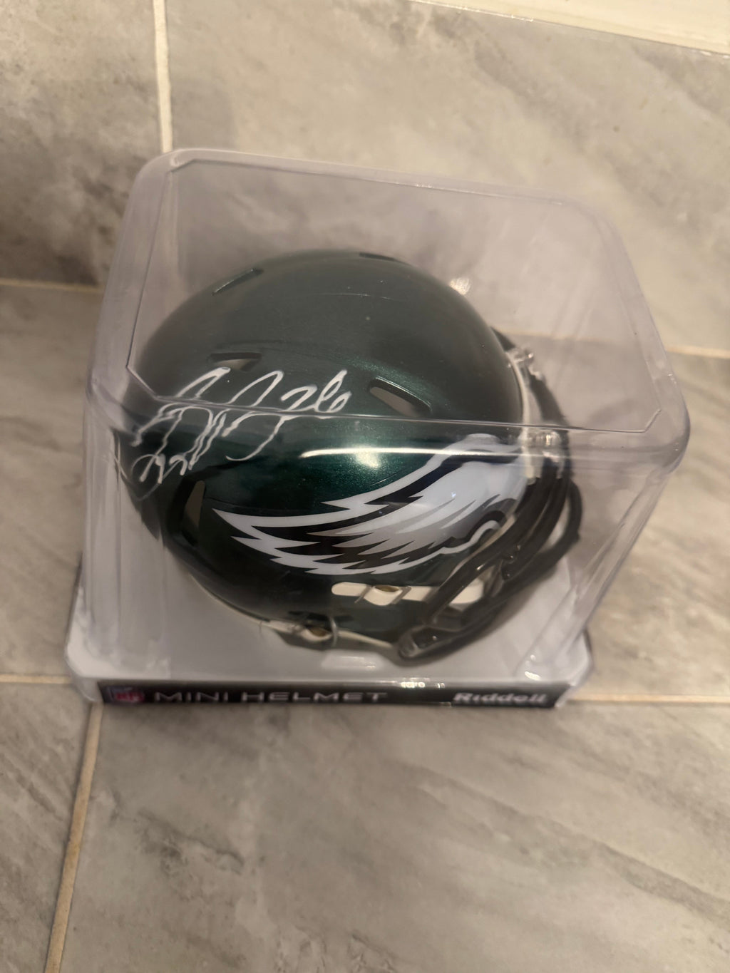 Saquon Barkley Autographed Philadelphia Eagles Mini Helmet product image 3