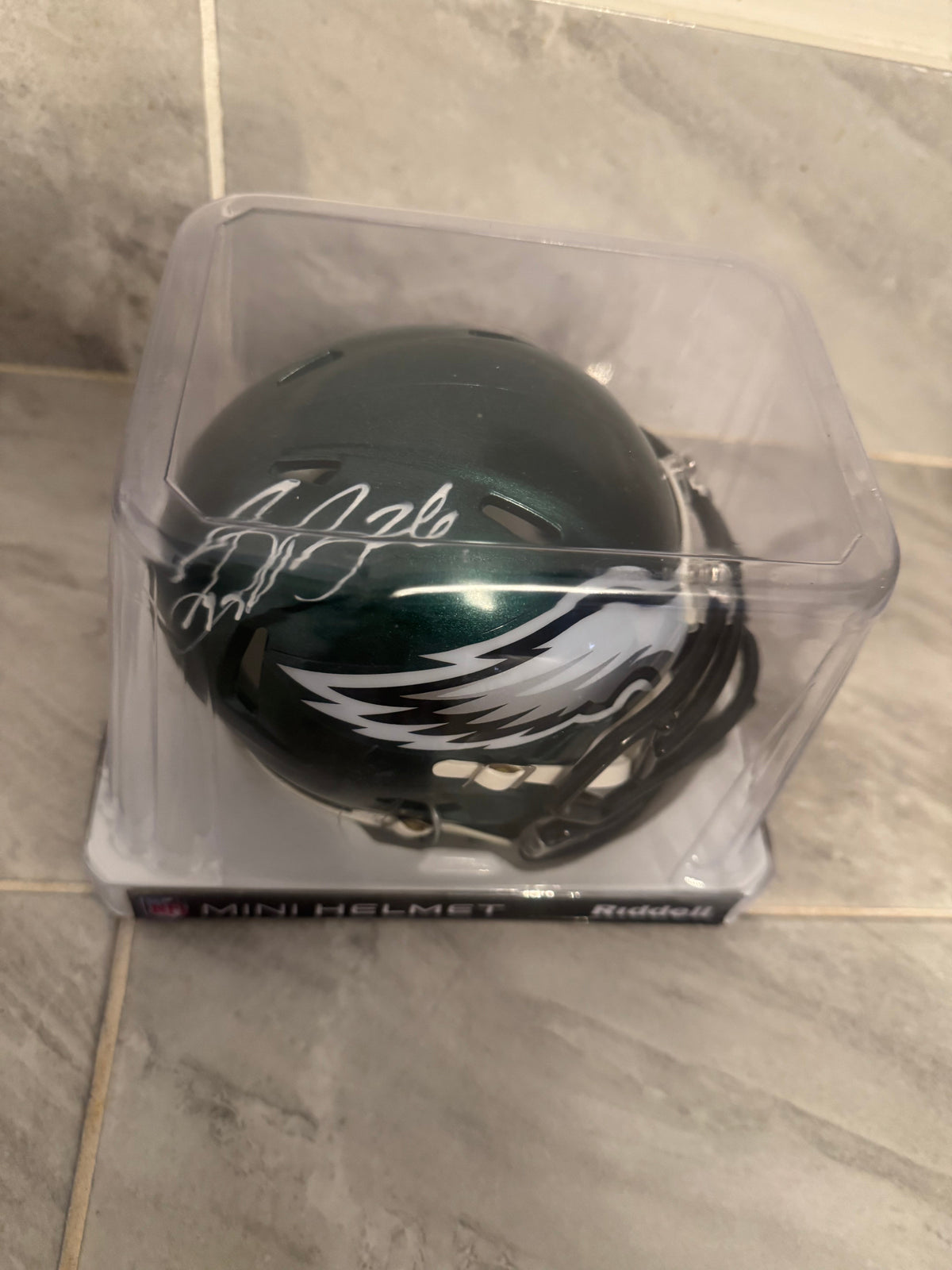 Saquon Barkley Autographed Philadelphia Eagles Mini Helmet product image 3