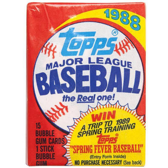 1988 Topps baseball wax box 36 packs product image 2