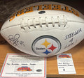 Troy Polamalu Autographed Pittsburgh Steelers Football with product image 1