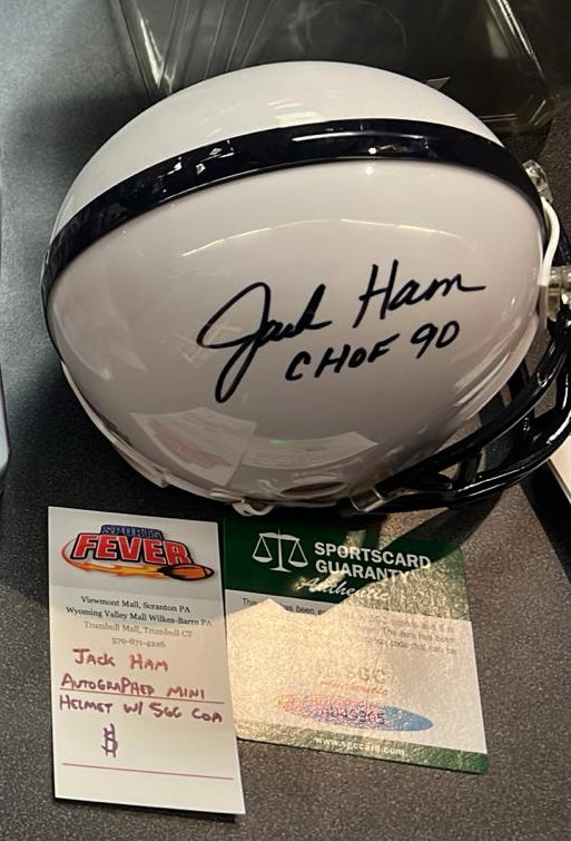 Jack Ham Autographed Penn State Mini Helmet with COA product image 1