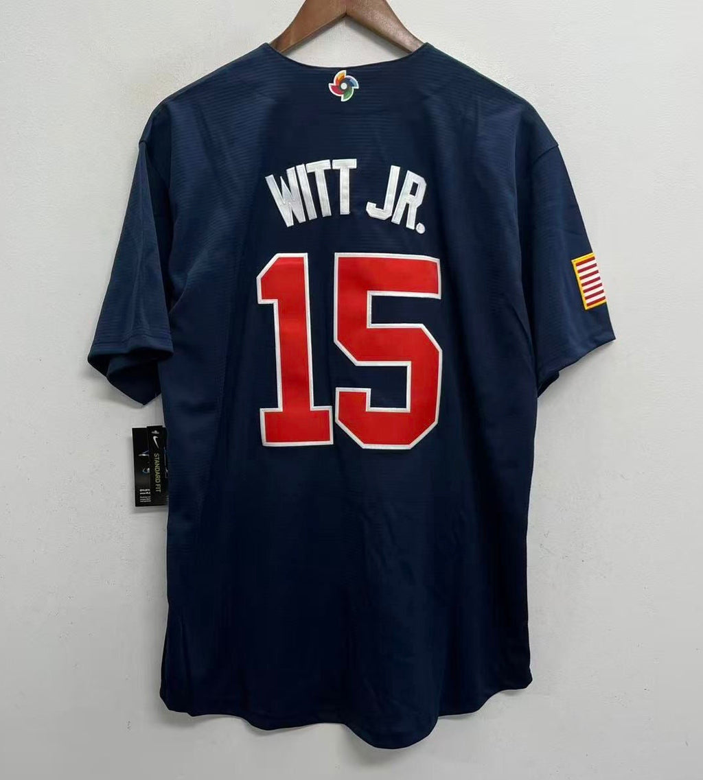Bobby Witt Jr. Team USA Baseball Jersey Nike blue product image 2