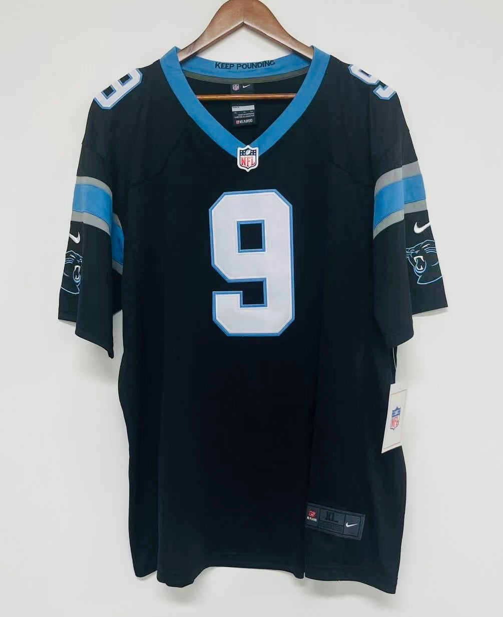 Bryce Young Carolina Panthers Official NFL NIKE Jersey Black product image 3