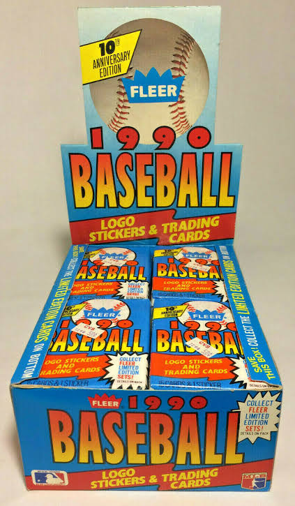 1990 Fleer Baseball wax box 36 packs product image 1