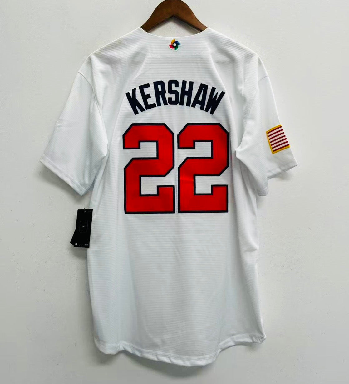Clayton Kershaw Team USA Baseball Jersey Nike white product image 2