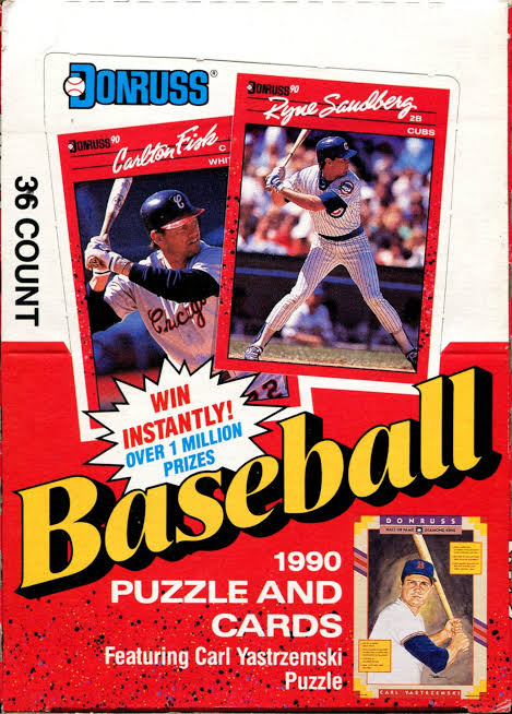 1990 Donruss baseball wax box 36 packs product image 5