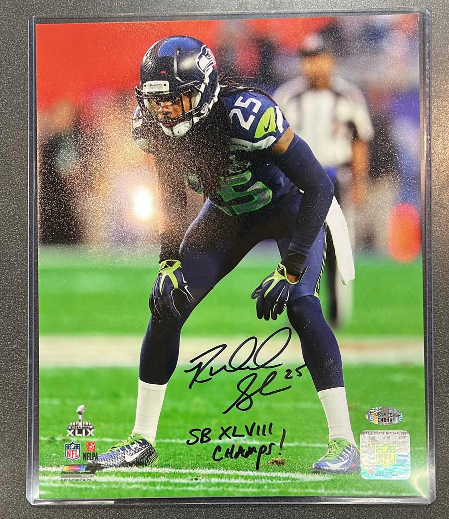 Richard Sherman Seattle Seahawks Autographed 8x10 photo product image 1