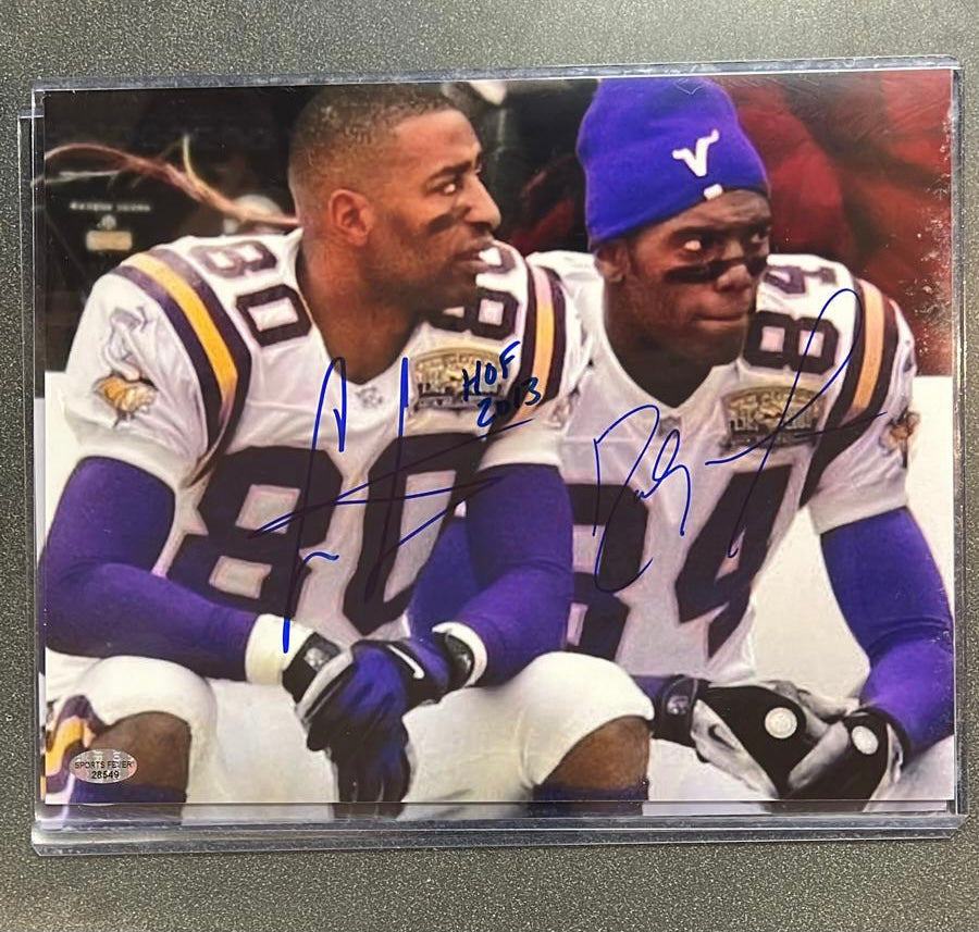 Randy Moss & Cris Carter Minnesota Vikings Autographed 8x10 product image 1