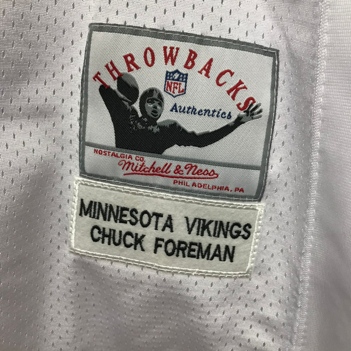 Chuck Foreman Minnesota Vikings Jersey Mitchell & Ness WHITE product image 4