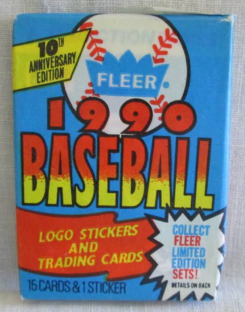 1990 Fleer Baseball wax box 36 packs product image 3