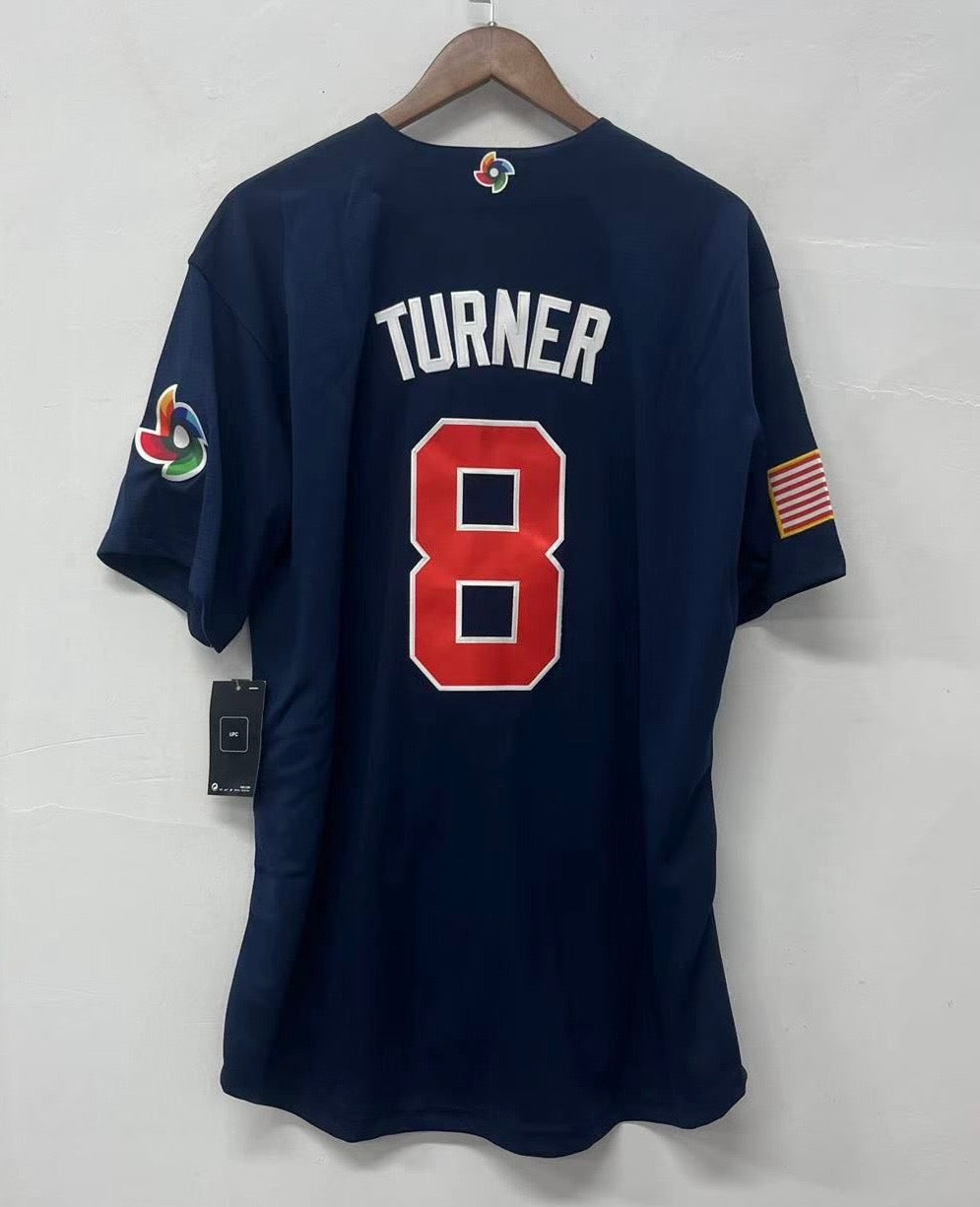 Trea Turner Team USA Baseball Jersey Nike blue product image 2