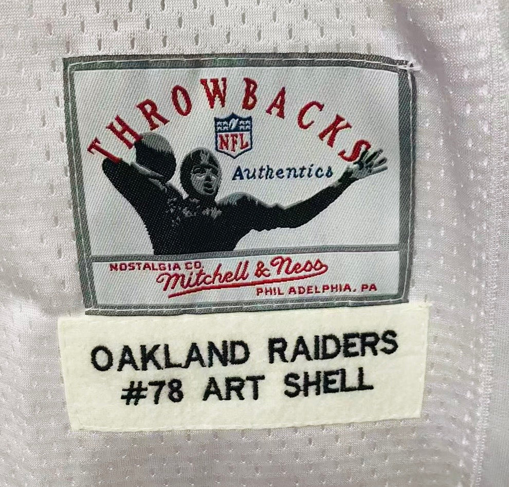 Art Shell Oakland Raiders NFL Mitchell & Ness Jersey white product image 4