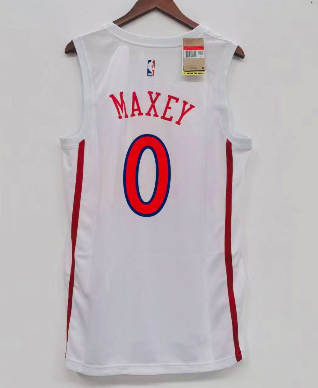 Tyrese Maxey Philadelphia 76ers Official NBA Jersey White product image 1
