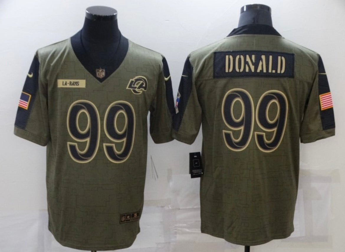Aaron Donald Los Angeles Rams Salute to Service NFL Jersey product image 1