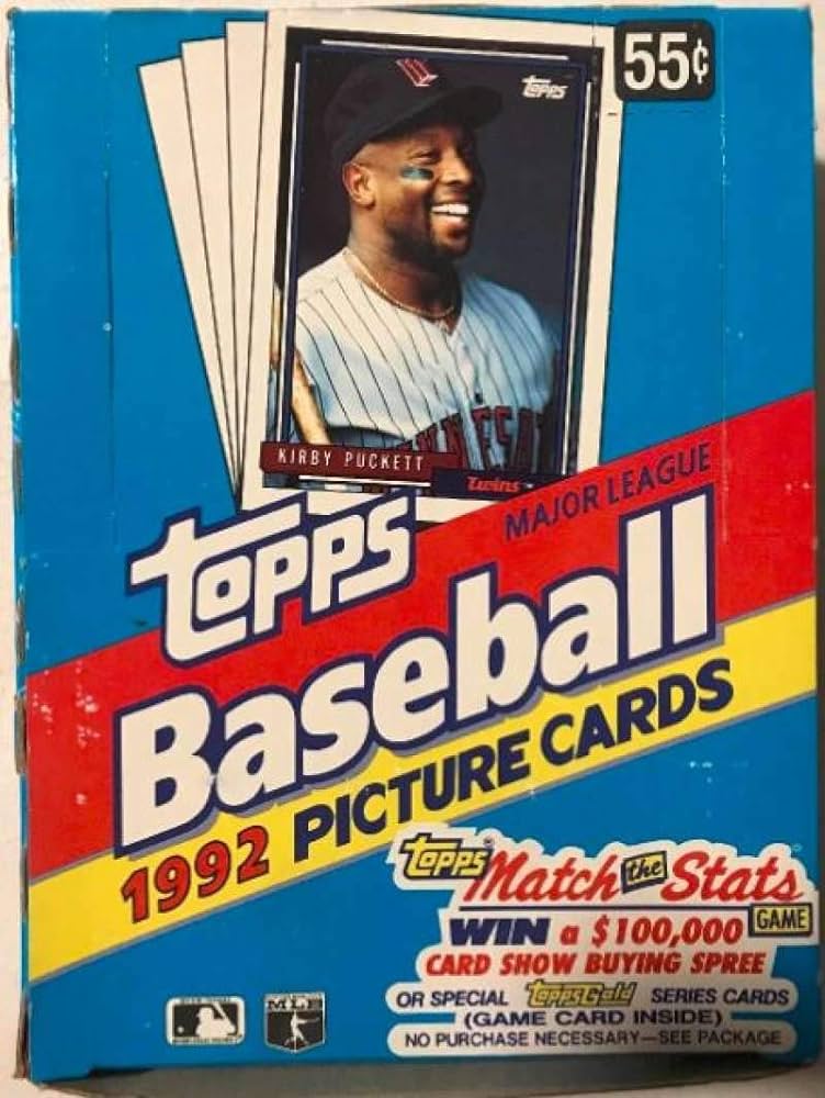 1992 Topps baseball wax box 36 packs product image 1