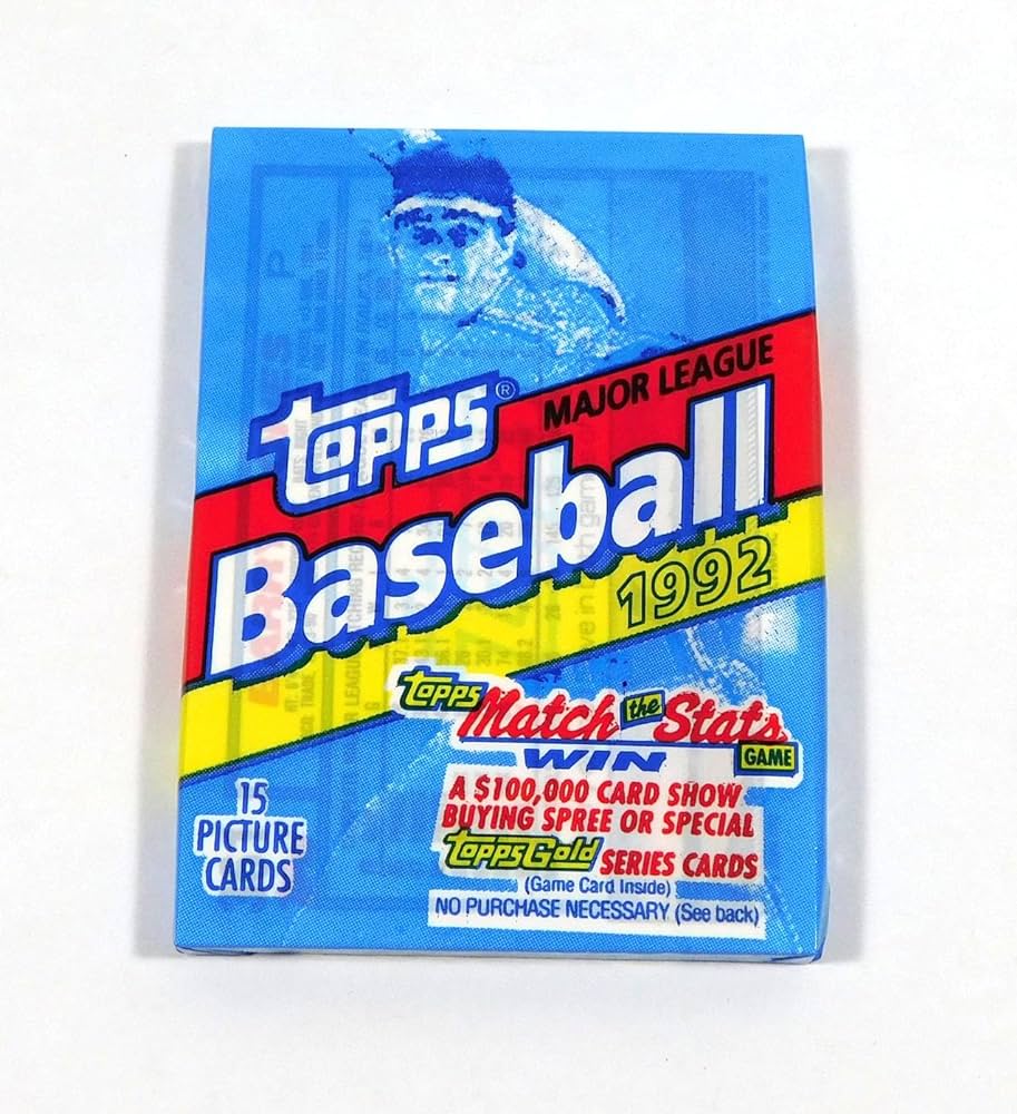 1992 Topps baseball wax box 36 packs product image 2
