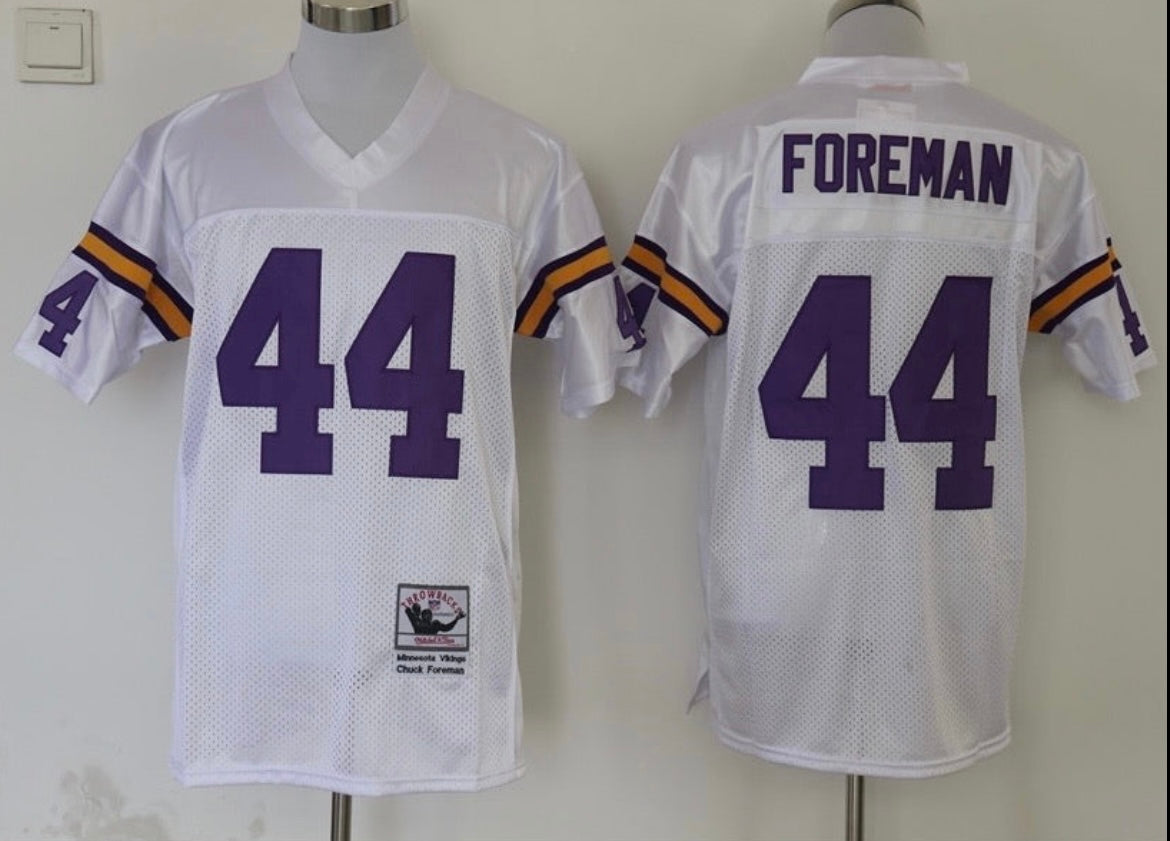 Chuck Foreman Minnesota Vikings Jersey Mitchell & Ness WHITE product image 3